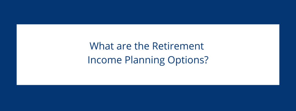 What are the Retirement Income Planning Options?