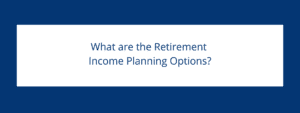 What are the Retirement Income Planning Options?
