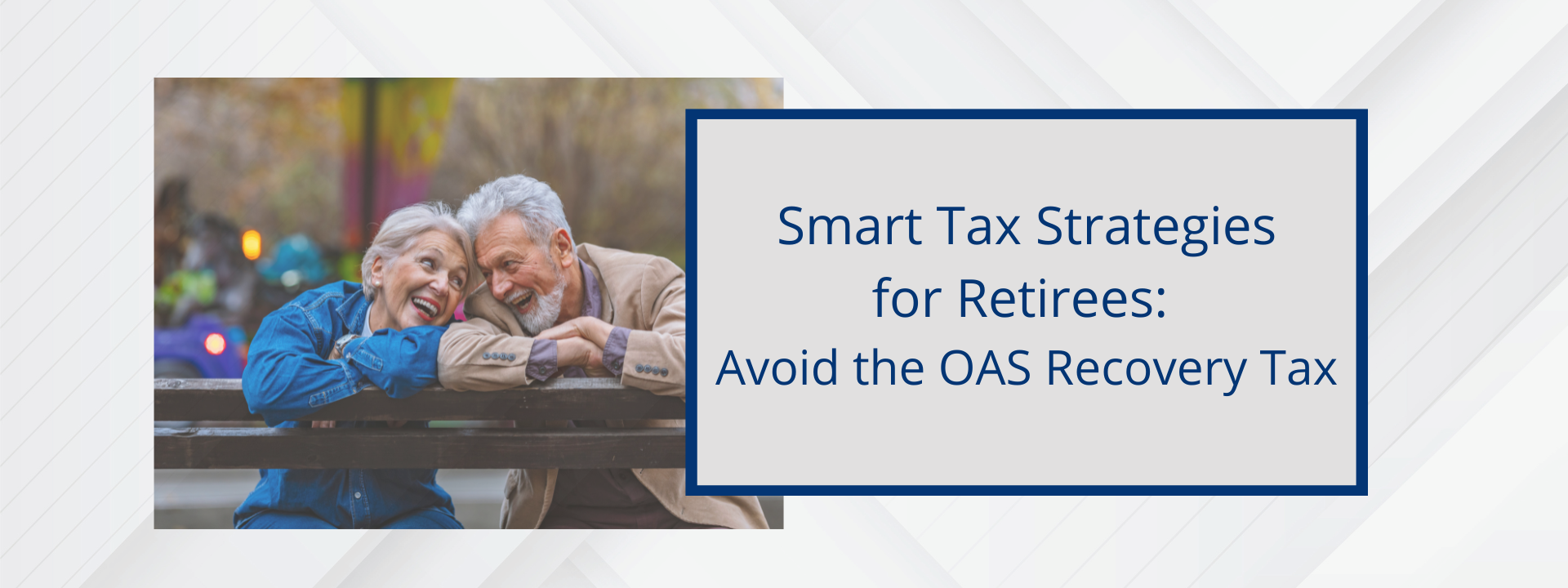 Senior relaxing on bench