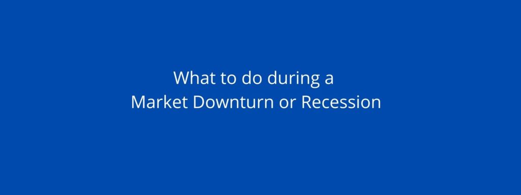 Market Turndown and Recession