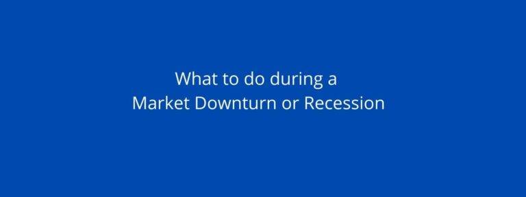 Market Turndown and Recession