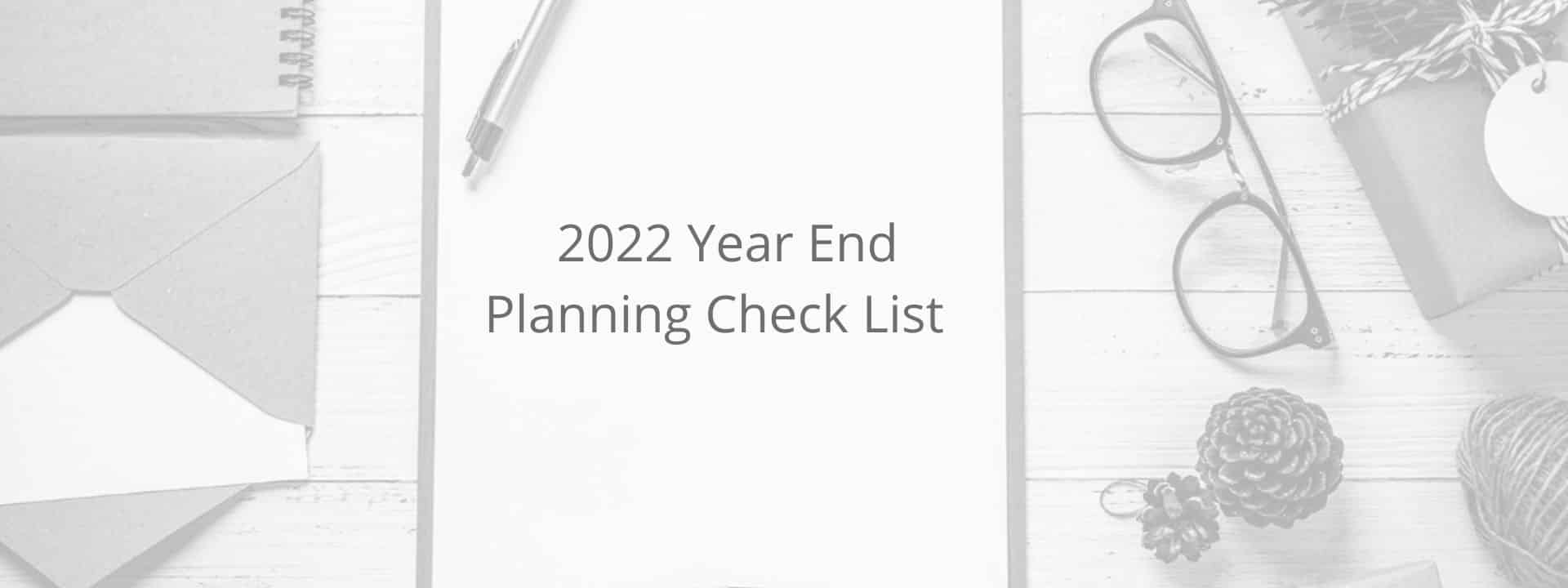 checklist year end