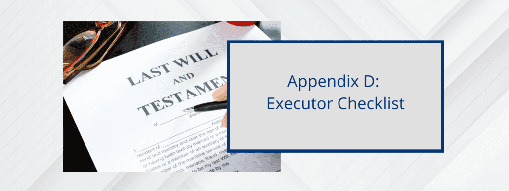 Executor Checklist