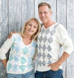 Couple happy to be ready for retirement.